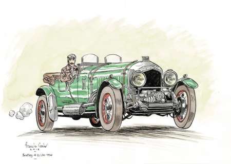 Carin, Francis  - Dessin original Ã  l’encre de Chine et Ã  l’aquarelle - Victor Sackville - (2018) | Catawiki