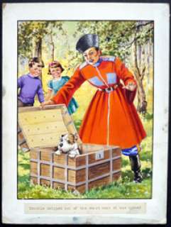 E V Abbott | Trouble Skipped Out Of The Chest | Illustration Art Gallery