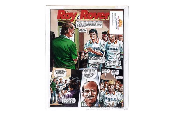 Lot 258 - Original artwork strip for Roy Of The Rovers | misc / divers