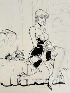 Meynet/La femme piège. Dessin original préparatoire… | Dagoty