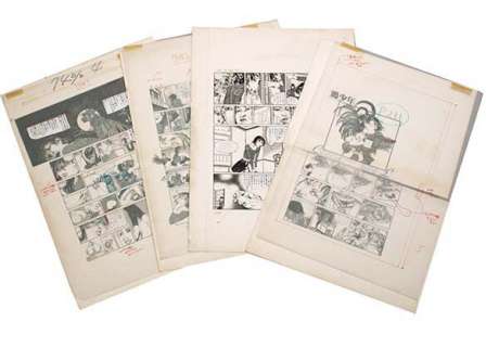 Keizo Miyanishi Handwritten manuscript "Niwatori Shonen" Page 4 | Mandarake (Big Web)