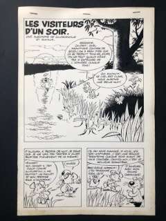 Dupa - Planche originale (p.1) Ã  l’encre de Chine - Chlorophylle - Les Visiteurs d’un soir  - (1973) | Catawiki