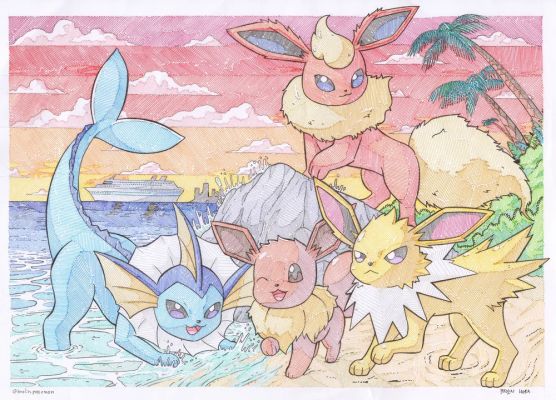 Eeveelutions by Brolin Hora | DiTullio Art Collective