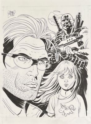 Germano Bonazzi - Nathan Never Rinascita n.6 copertina inedita
