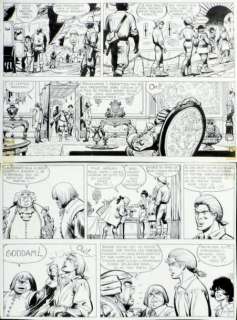 Jijé (Joseph Gillain Dit) | JIJÉ Â«Barbe RougeÂ». Encre de Chine sur carton pour… | Tessier Sarrou