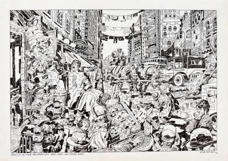 Mike Royers signed double-page re-creation artwork (2001) of Jack… | Comic Book Auctions ltd