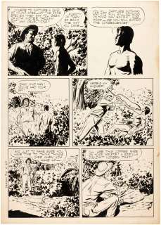 TARZAN #13 COMIC BOOK PAGE ORIGINAL ART BY JESSE MARSH. | Hake’s