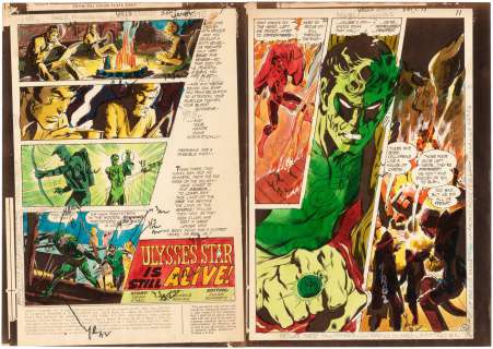 GREEN LANTERN #79 COMPLETE STORY COLOR GUIDES (NEAL ADAMS ART WITH GREEN ARROW). | Hake’s
