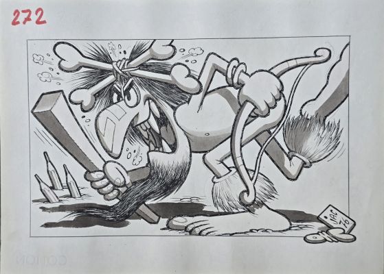 Illustrazione originale Jacovitti Il Salgarone n. 272 | Venere Comic Art