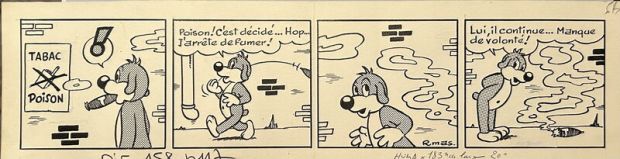 Roger Mas (Encrage), José Cabrero Arnal (Concept) | Roger Mas - Mas, Strip Pif Tabac, PifGadget#158, 1972. | 2DGalleries