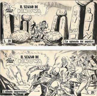 Kinowa s. V # 3 - 7 - Pietro Gamba - 2x cover originale - EO - (1960) | Catawiki