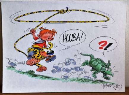 Batem (Collin, Luc) - Dessin original - Marsupilami (2018) | Catawiki