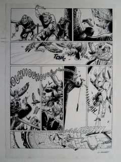 Verhaeghe, Christian - Originele pagina in inkt (p.44) - Kroniek der Guldensporenslag | Catawiki