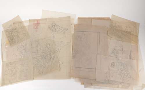 Anonyme Important... | ANONYME Important fonds de dessins originaux sur calques... | Vermot et Associés