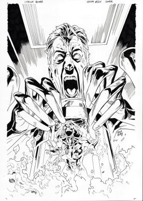 Venom 261 Cover Art featuring Reed Richards - Carlos Gómez | Comix Art Studio