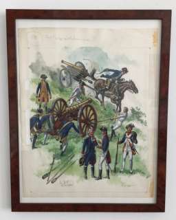 Funcken - Dessin original en couleurs- Artillerie révolutionnaire - (1982) | Catawiki