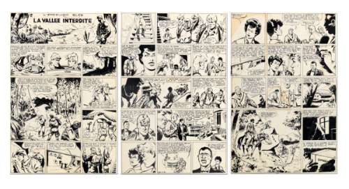 Sirius - L‘Epervier Bleu, planches n°1, 2 et 3 Ã  l‘encre …