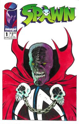 Matthew Allison | Spawn Sketch Cover | Athenaeum Comic Art