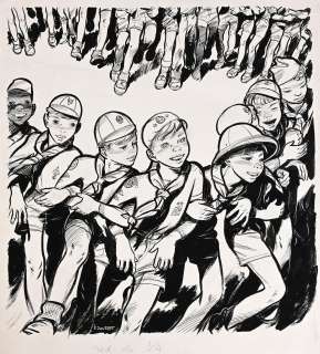 Joubert, Pierre... | JOUBERT, Pierre (1910-2002) "La Ronde des louveteaux":... | Coutau Bégarie