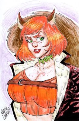 Marco Carrillo | Squirrel Girl Bust Sketch by Marco Carrillo | Raremarq (Buy It Now)