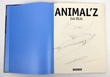 Bilal Enki Animal... | BILAL Enki Animal Z Dédicace représentant un poisson... | Vermot et Associés