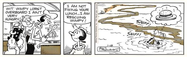 Bud Sagendorf | Popeye daily strip King Features Syndicate | 2DGalleries