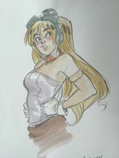 Barbucci, Alessandro - Illustration originale en couleur - Personnage féminin EkhÃ¶ (2019) | Catawiki