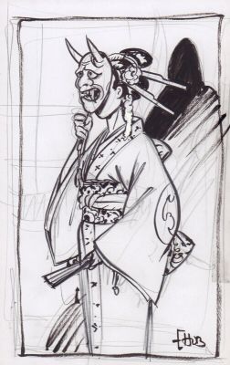 Hub | Okko Femme Au Masque de Hannya | 2DGalleries
