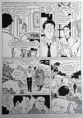 François Ravard, Emmanuel Moynot (Scénariste) | » Nestor Burma dans l’île » – Planche originale- Page n° 76 – François Ravard | 2DGalleries