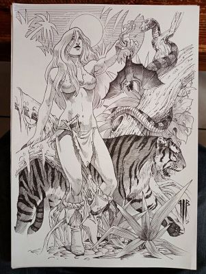 Philippe Bringel | Sheena et la chauve sourie | 2DGalleries