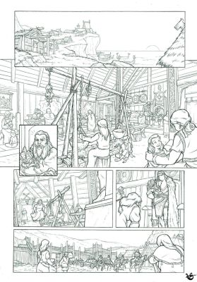 Giulia Lalli | Vikings Full Pencil Comic Page | Raremarq (Buy It Now)