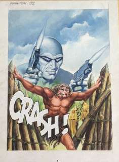 Phantom - Mario Caria - original cover - Page volante | Catawiki