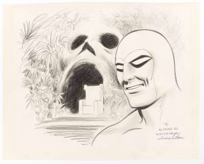 THE PHANTOM ORIGINAL ART PENCIL SKETCH BY ANDRE’ LeBLANC. | Hake’s