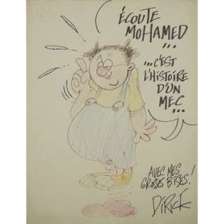 Jean-Pierre DIRICK (Ne en 1949) Dessin dedicace Feutre et… | Tajan