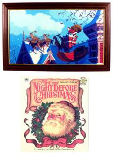 HILDEBRANDT BROS. "THE NIGHT BEFORE CHRISTMAS" OIL PAINTING. | Hake’s