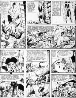 Jijé | Barbe-Rouge, planche n°23 Ã  l’encre de Chine de … | Banque Dessinée