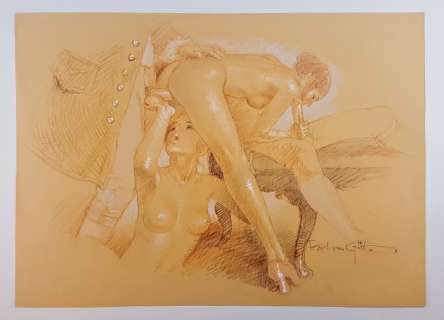 Erich Von Gotha - Illustr. Origin. "Les Malheurs de Janice" - Page volante | Catawiki