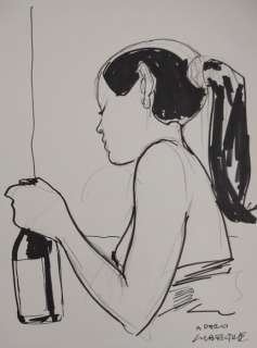 Liberatore - illustrazione originale dedicace "Lubna" - Page volante | Catawiki