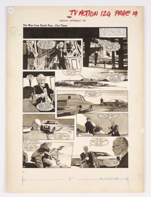 Mission Impossible original artwork by John M Burns for TV Action No 124 pg 14 (1973) The Man from | Comic Book Auctions ltd