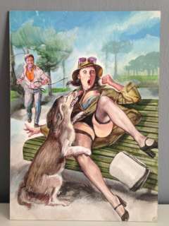 AttualitÃ  Proibita n. 60 - Copertina Originale "Il Cane da Trifola" - Page volante - (1987) | Catawiki