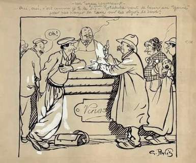 Pavis Georges Illustration... | PAVIS Georges Illustration humoristique Encre de chine Dessin... | Vermot et Associés