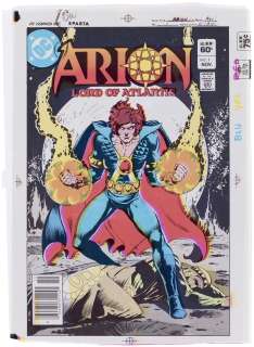ORIGINAL (1982) DC COLOR KEY PROOF TRIO ARION, BLACKHAWK & SUPERBOY. | Hake’s