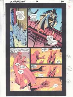 Anibal Rodriguez, Jeff Johnson, John Kalisz | Justice League: a Midsummer’s Nightmare #3 P.30 Color Guide Art - Batman And Martian Manhunter - 1996 | Anthony’s Comic Book Art