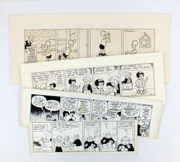 Four Large Comic Strips, Original Artwork, 1945 to 1949: "Gordo", "Cap Stubbs and Tippie", "Nancy", and "Henry" | University Archives