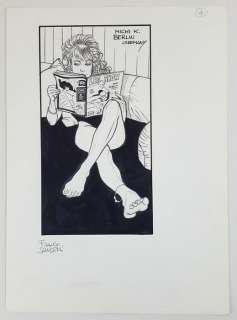 Franco Saudelli - Illustr. Origin. "Michi K. Berlin Germany" - Page volante | Catawiki