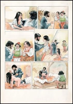 Lot 159 - Attanasio. Planche originale Le Décaméron | BDEnchères