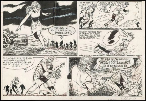 Lot 307 - Reding. Planche originale Vincent Larcher | BDEnchères