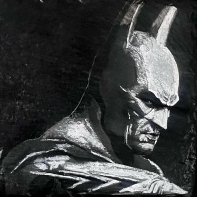 Batman DC Comics Original Art Hand painted- Black & White premium coasters set | eBay US (Buy It Now)
