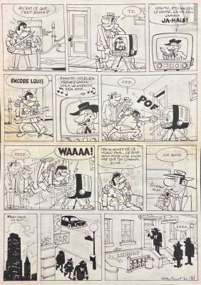 Macherot, Raymond (1924-2008) | Lot 148 : Clifton à New-York, planche 5. | Millon