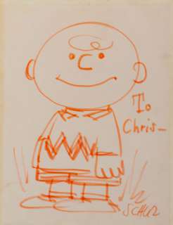 Charles Schulz drawing of â€œCharlie Brownâ€. | Profiles in History